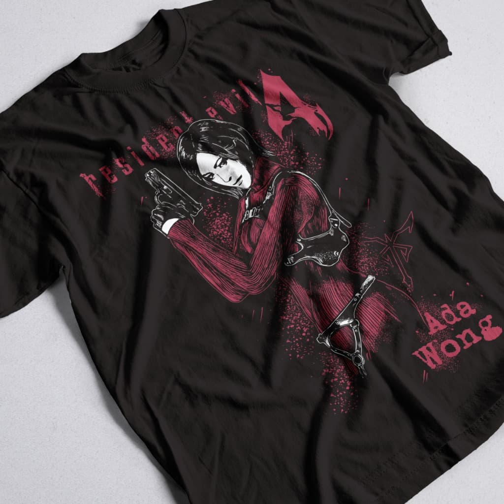 Camisa Resident Evil Ada Wong V1 Jogo Game Camiseta Unissex 100% Algodão