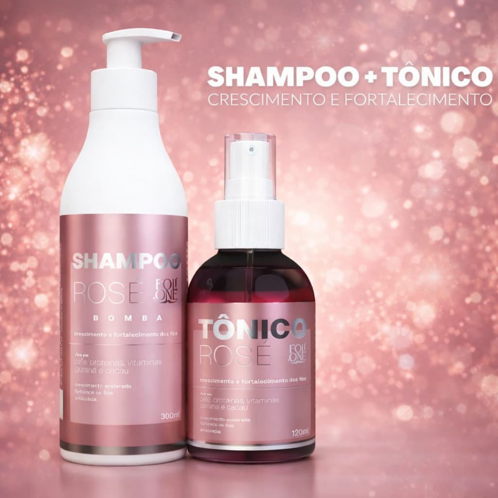 Kit Tonico Capilar Shampoo Bomba Produtos Pra Crescimento De Cabelo