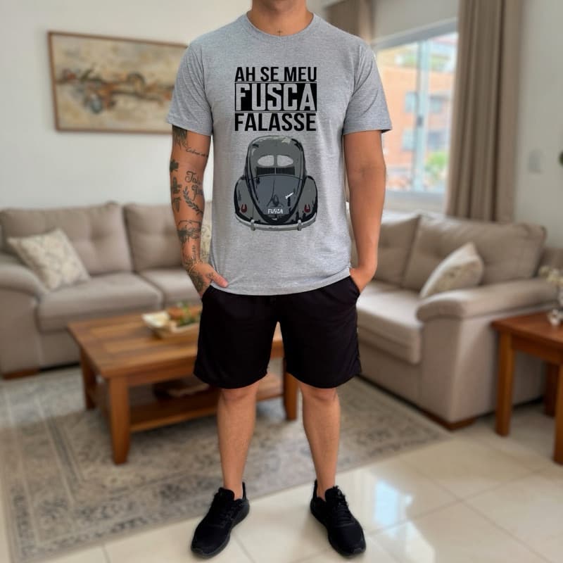 CAMISETA CAMISA CARRO FUSCA FUSQUINHA ROUPA MASCULINA 02