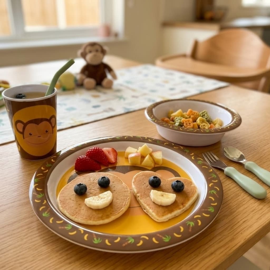 Kit Alimentação Infantil Introdução Alimentar Resistente Papinha 3 Peças Prato Tigela Copo Refeição
