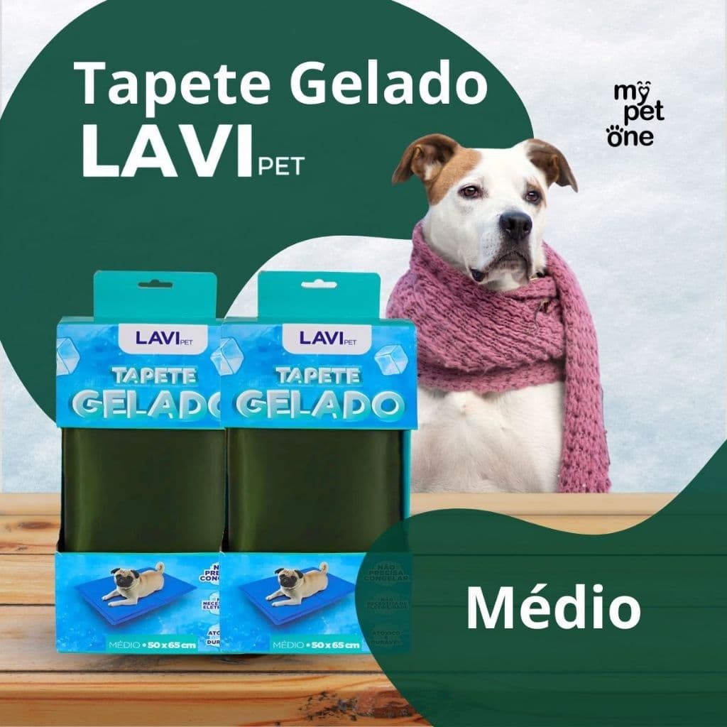 2 Tapete Gelado Refrescante para Cães Médio 50x65cm Lavi Pet | Anti Calor | Conforto para o Pet