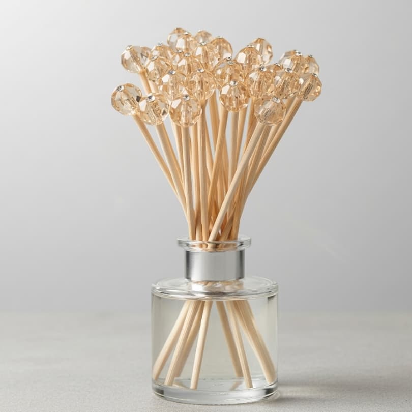 Kit Varetas Decoradas Difusor de Aromas Luxo Champanhe - Kit 10 Unidades Difusoras Ambientes