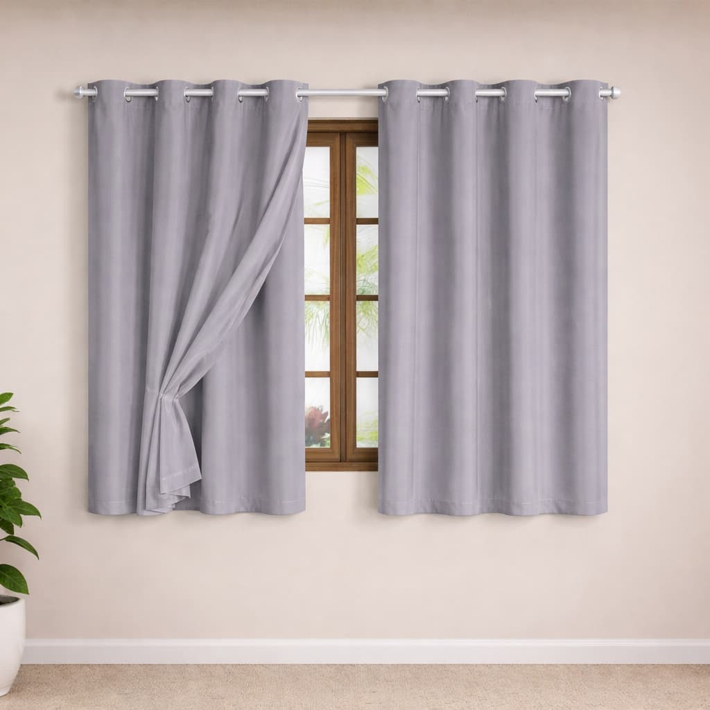 CORTINA BLACKOUT PVC COM VOIL LISO 2,80X1,70 /2,00 X1,40 SALA E QUARTO