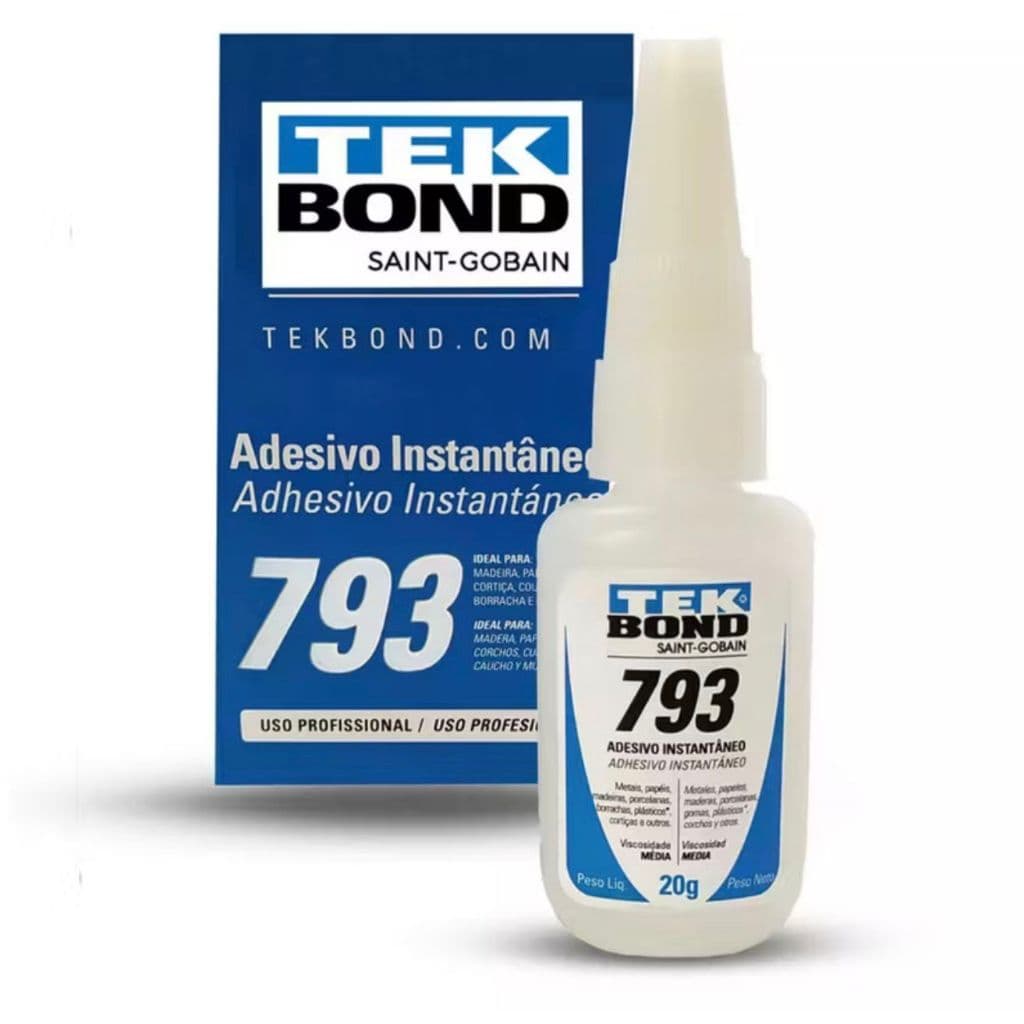 Cola Instantânea Tekbond 793 – 20g | Alta Fixação e Secagem Rápida