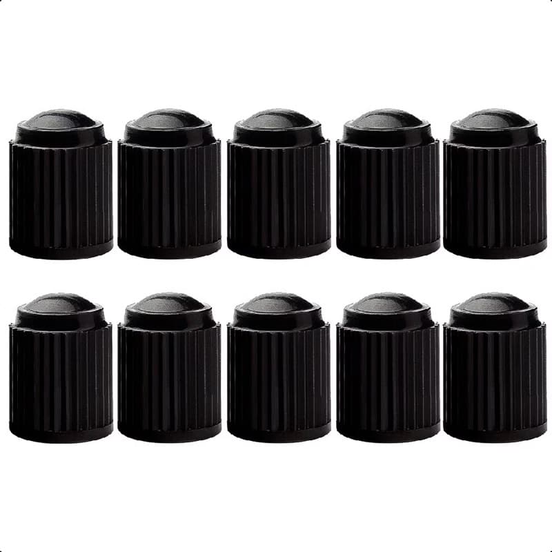 Kit 10 Tampinhas de Válvula para Pneu – Proteção Contra Poeira e Vazamento de Ar