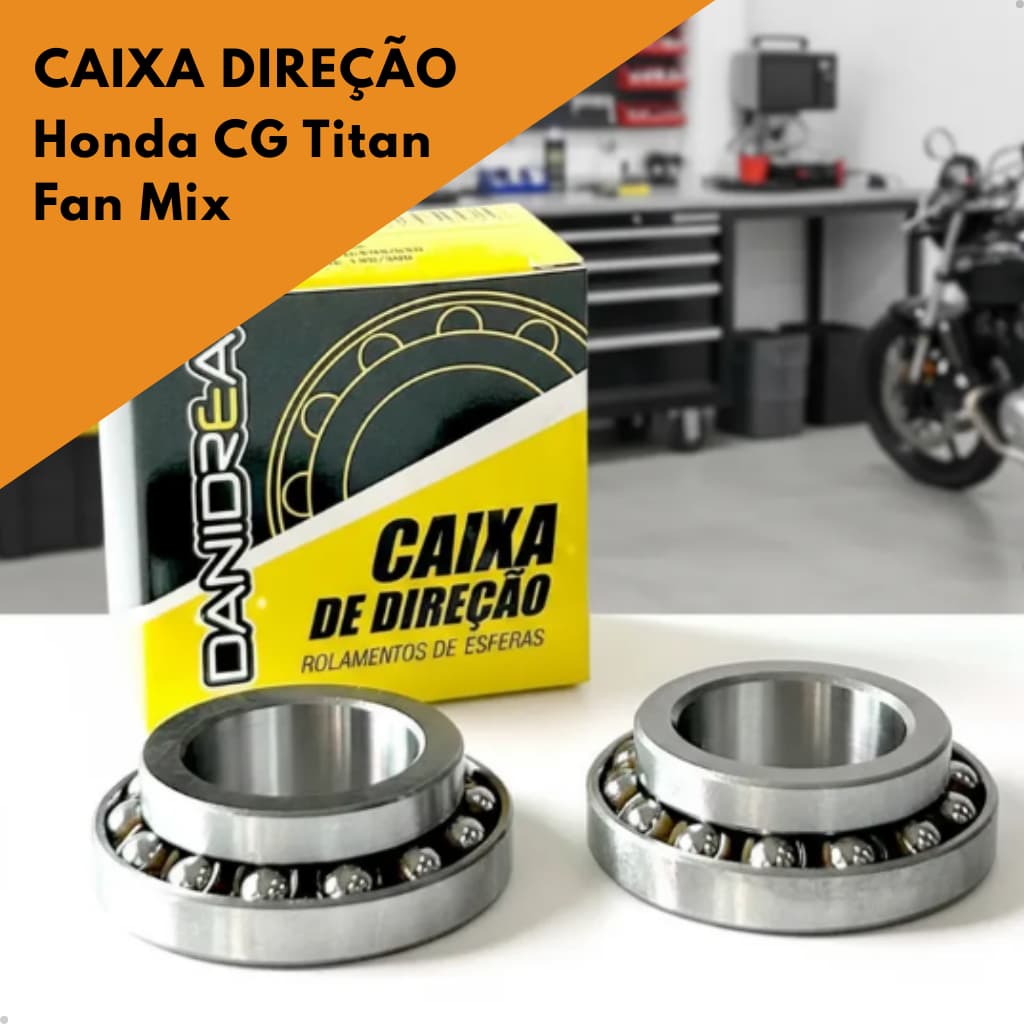 Caixa De Direção Para Moto Honda Cg Titan Fan Mix 125 150 160 Danidrea Todos Os Anos