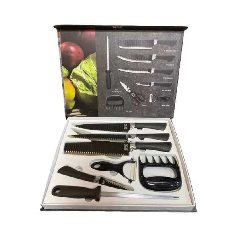 CONJUNTO DE FACAS PROFISSIONAL COM 8 PEÇAS