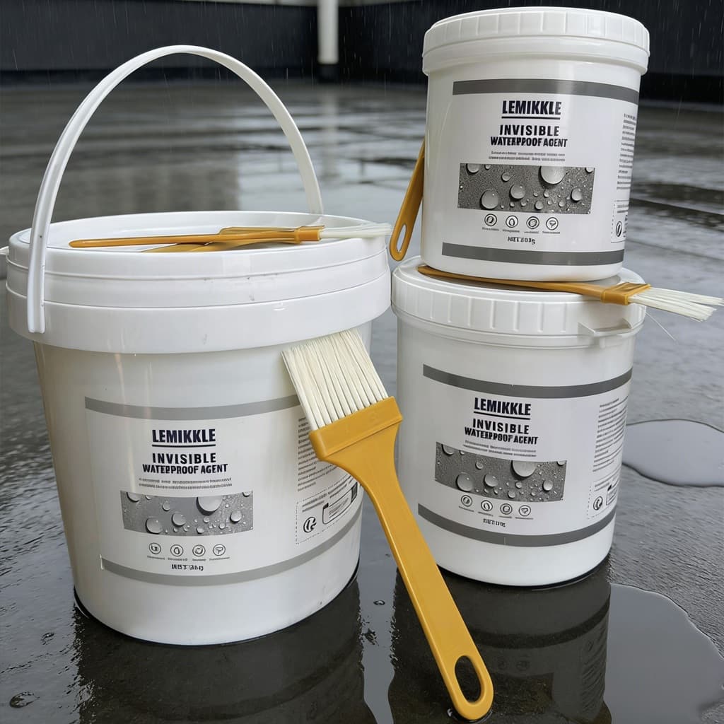 Revestimento Impermeável Transparente Invisível Anti-Vazamento 500ml/1kg/2kg com Pincel