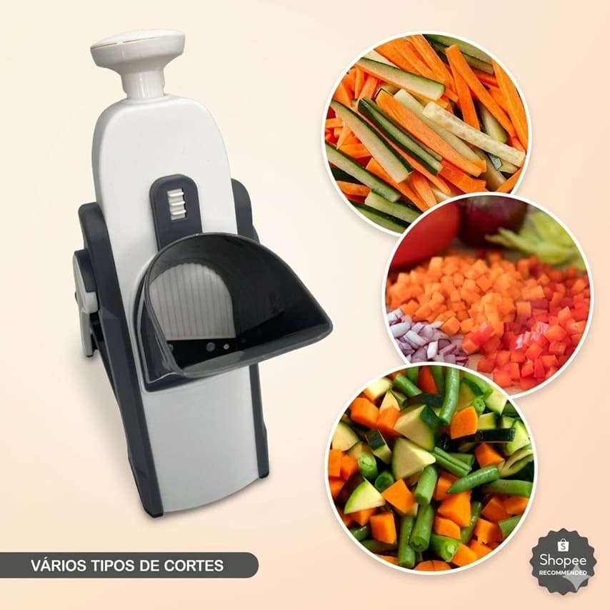 Cortador Ralador Batata Cenoura Processador Esmagador Fatiador Frutas Verduras Legumes Alimentos