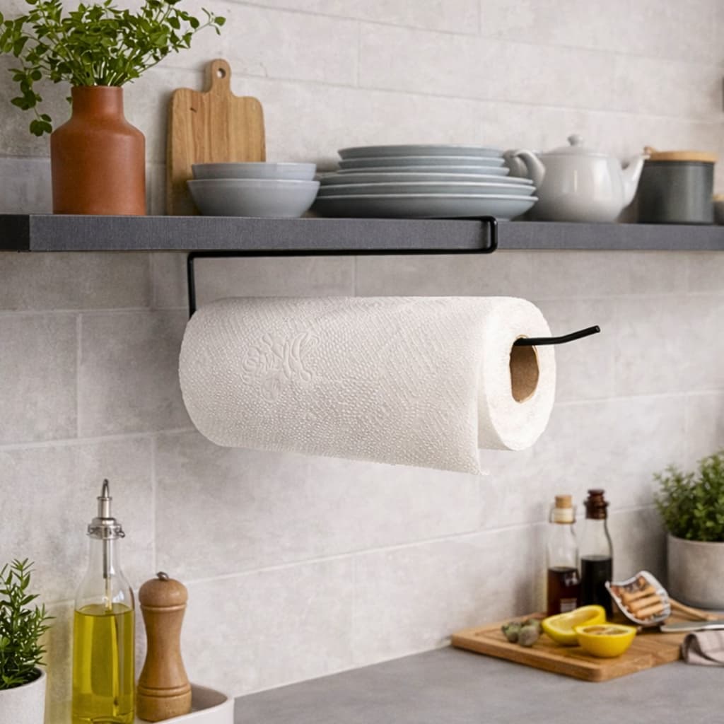Suporte Apoio Papel Para Prateleira Restaurante Porta Papéis Multiuso Bancada Cozinha Estilo Moderno