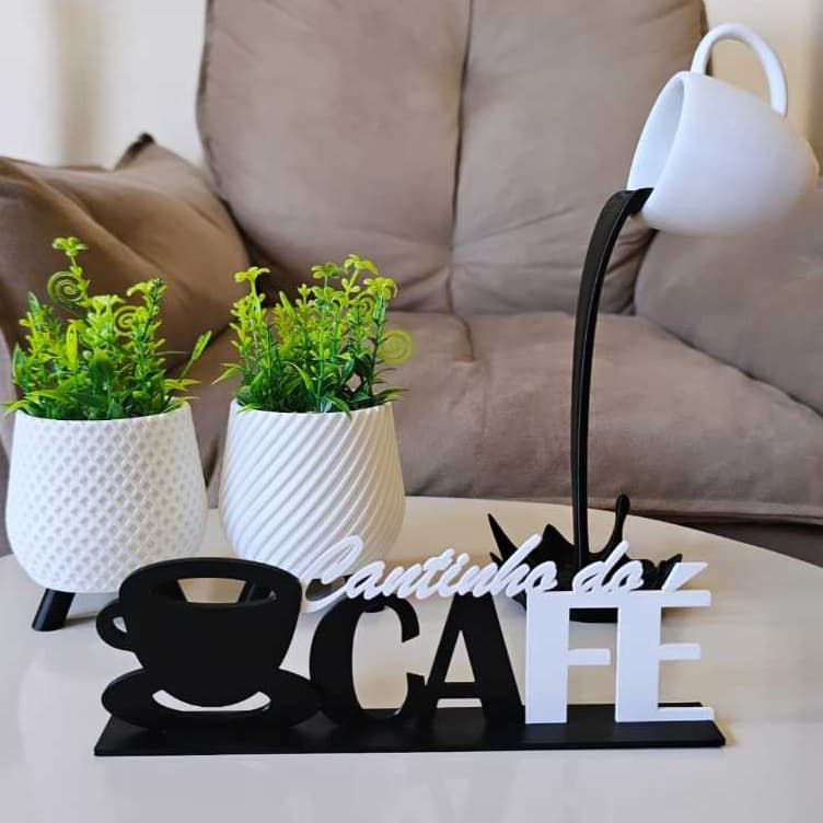 Conjunto Cantinho do Café, Kit Cantinho, Café, Decoração, Estética