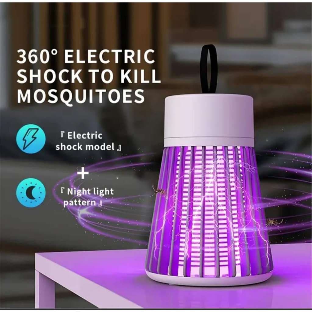 Lâmpada Elétrica Mata Mosquitos UV USB Recarregável Armadilha para Insetos