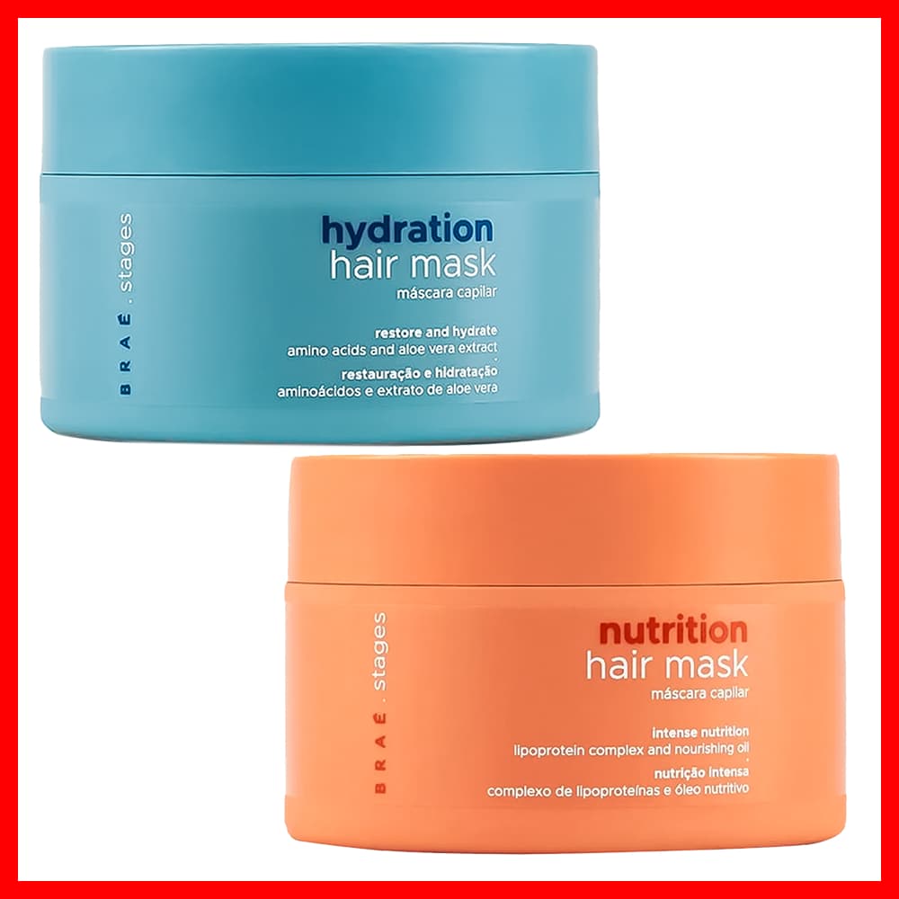 Braé Stages Máscara Hydration + Máscara Nutrition (2 Produtos)