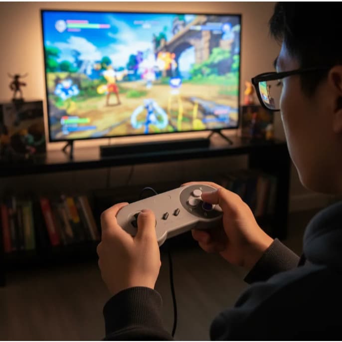 Controle Usb Para Pc Inspirado No Classico Super Snes