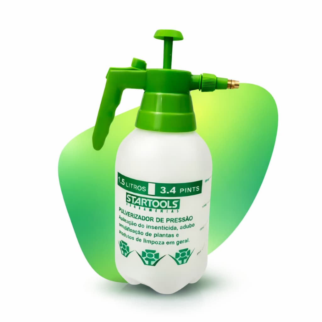 Pulverizador Spray Borrifador Água Compressão Manual Alta Pressão1,5 Litros Agro Jardim Plantas