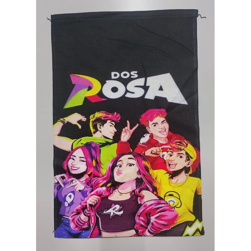 Toalha de Banho e Praia estampa Dos Rosa Black