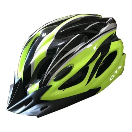 Capacete Ciclismo GTS com LED Traseiro + Viseira Removível - Tamanho G