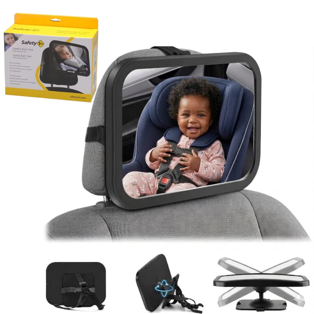 Espelho Retrovisor para Banco Traseiro 360 Ajustável para Automóvel, Espelho Back Seat, Safety 1