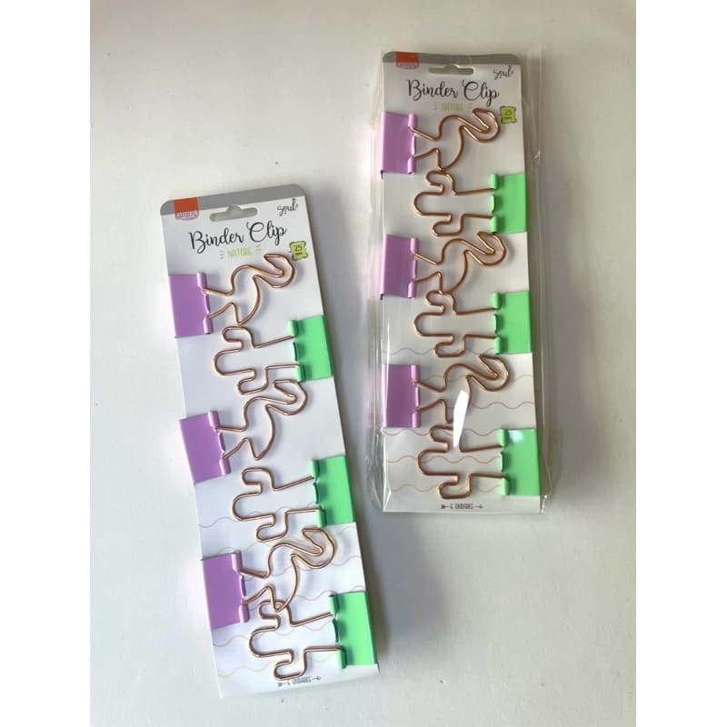 Binder clip BRW clipes para papel com 6 unidades