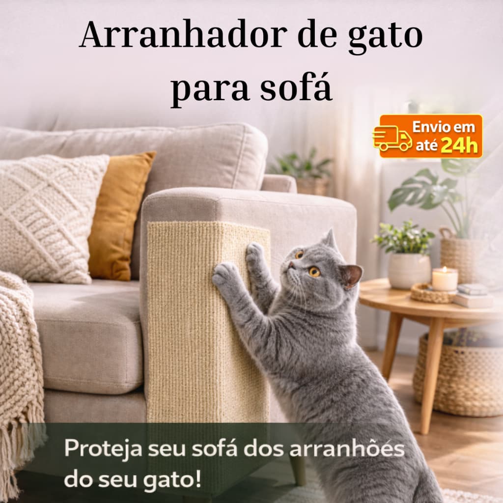Arranhador de Sofá Anti Arranhões para Gatos | Protetor Adesivo Resistente
