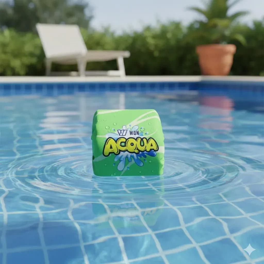 Boia Auxiliar Traseira Para Colete Salva Verde Praia Piscina Não Fura Até 25Kg