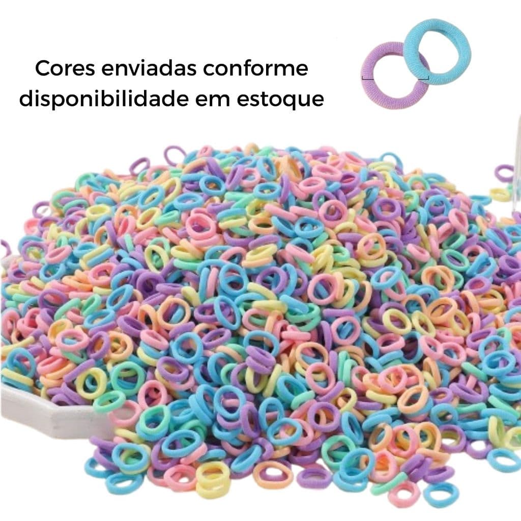 Kit 200/300 Mini Xuxinhas Infantil e Adulto Rabicó Para Penteados
