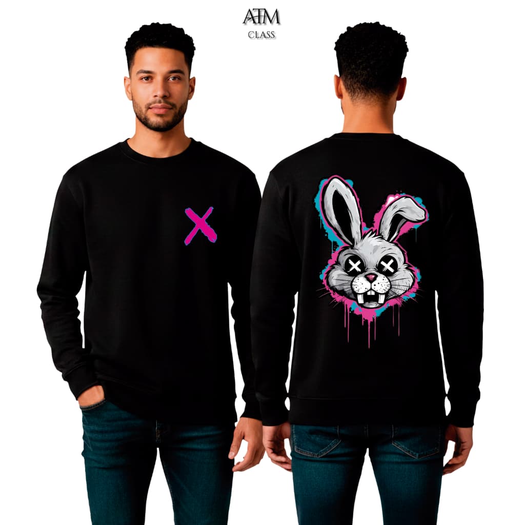 Moletom Casual desenho coelho street tecido premium envio imediato