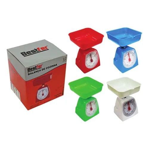 Balança de Cozinha 5 kg – Cores Sortidas – Bestfer