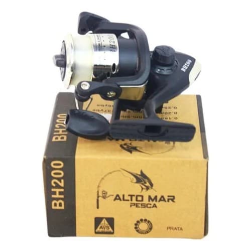 Molinete BH200 5.2:1 | Long Cast | Anti Reverso 35 Pontos | pesca leve | vem com linha