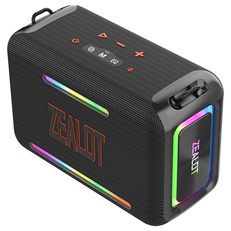 【Envio Imediato】Caixa de Som Bluetooth ZEALOT-S95 Boombox 120W | RGB, IPX6, 24000mAh, Multi-TWS, Alça, BT5.4