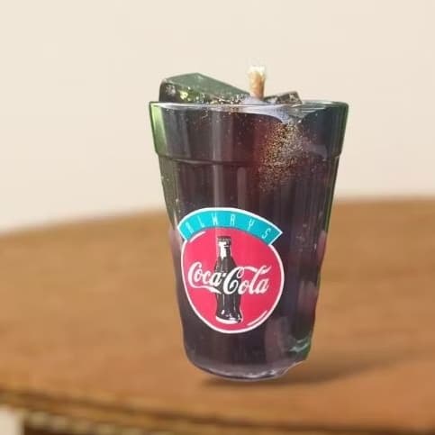 Vela Aromática Coca-Cola com gelo/Vela perfumada/ vela gel/ vela temática