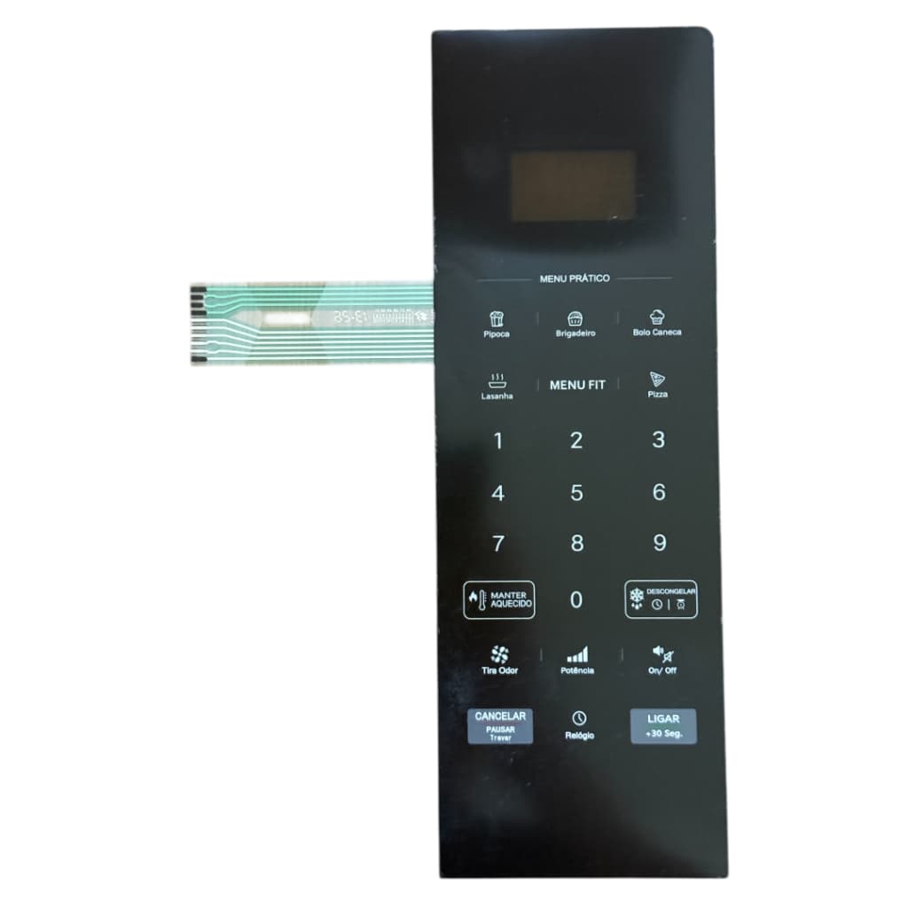 TND Membrana Teclado para Micro-ondas Compatível com Philco PM 36 PM36 Preta