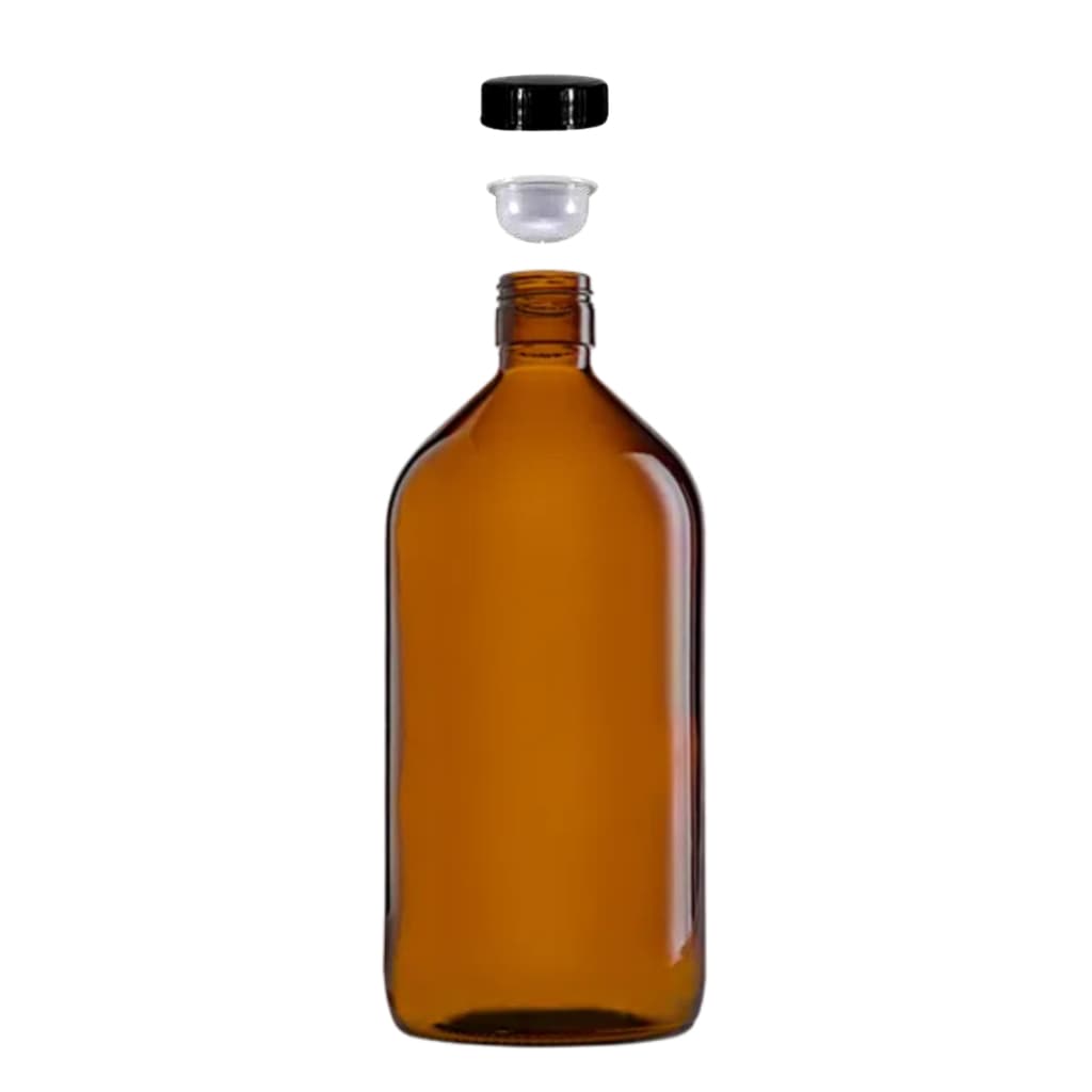 10 Growler Cerveja Artesanal 1 Litro Bocão Garrafa Vidro