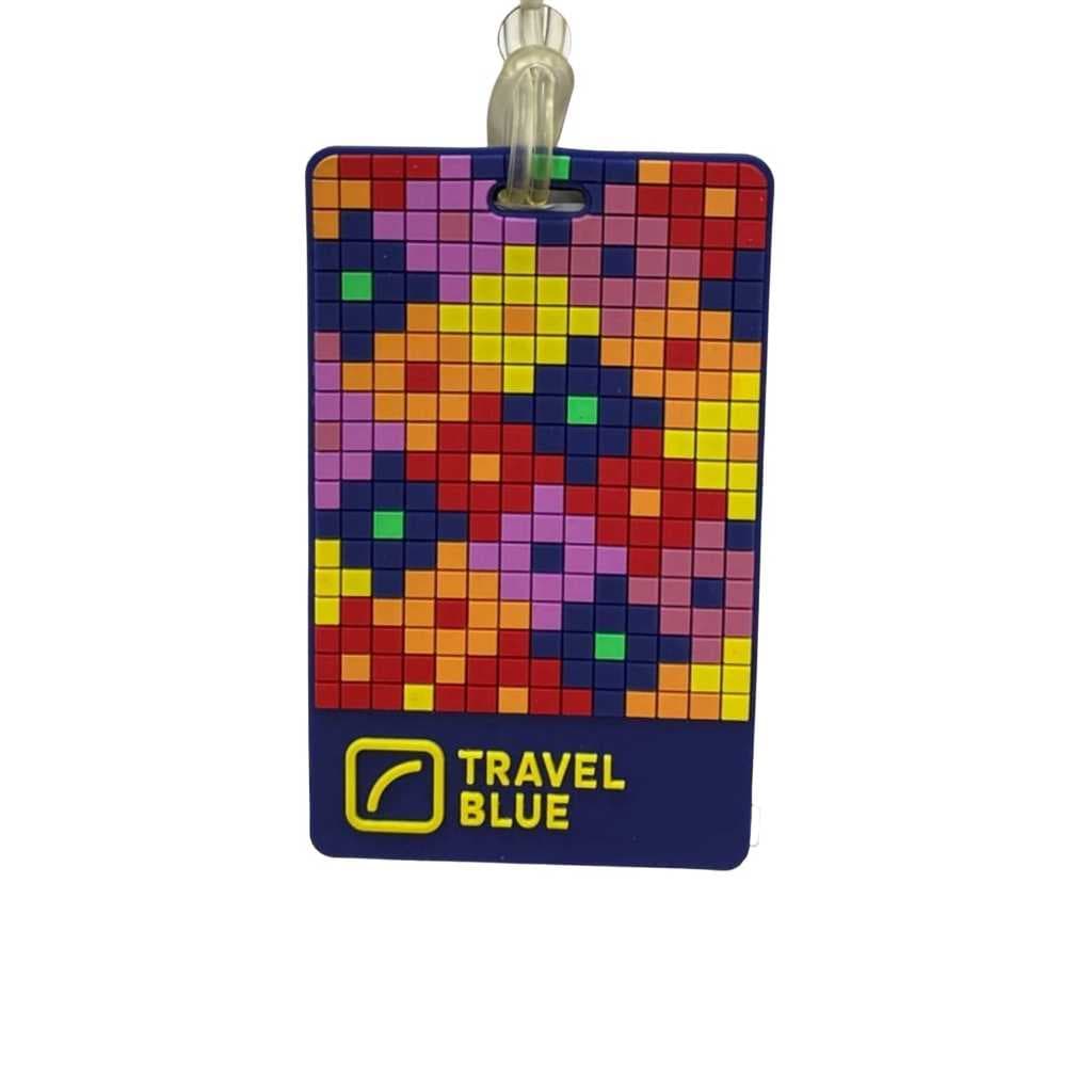 Identificador de Bagagem Quadradinhos - Travel Blue