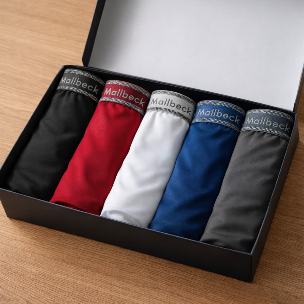 Kit Cuecas Cueca Box Boxer Masculino Adulto Original MALLBECK