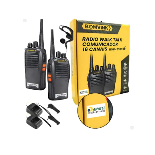 RADIO WALK TALK COMUNICADOR 16 CANAIS Bom - 5700