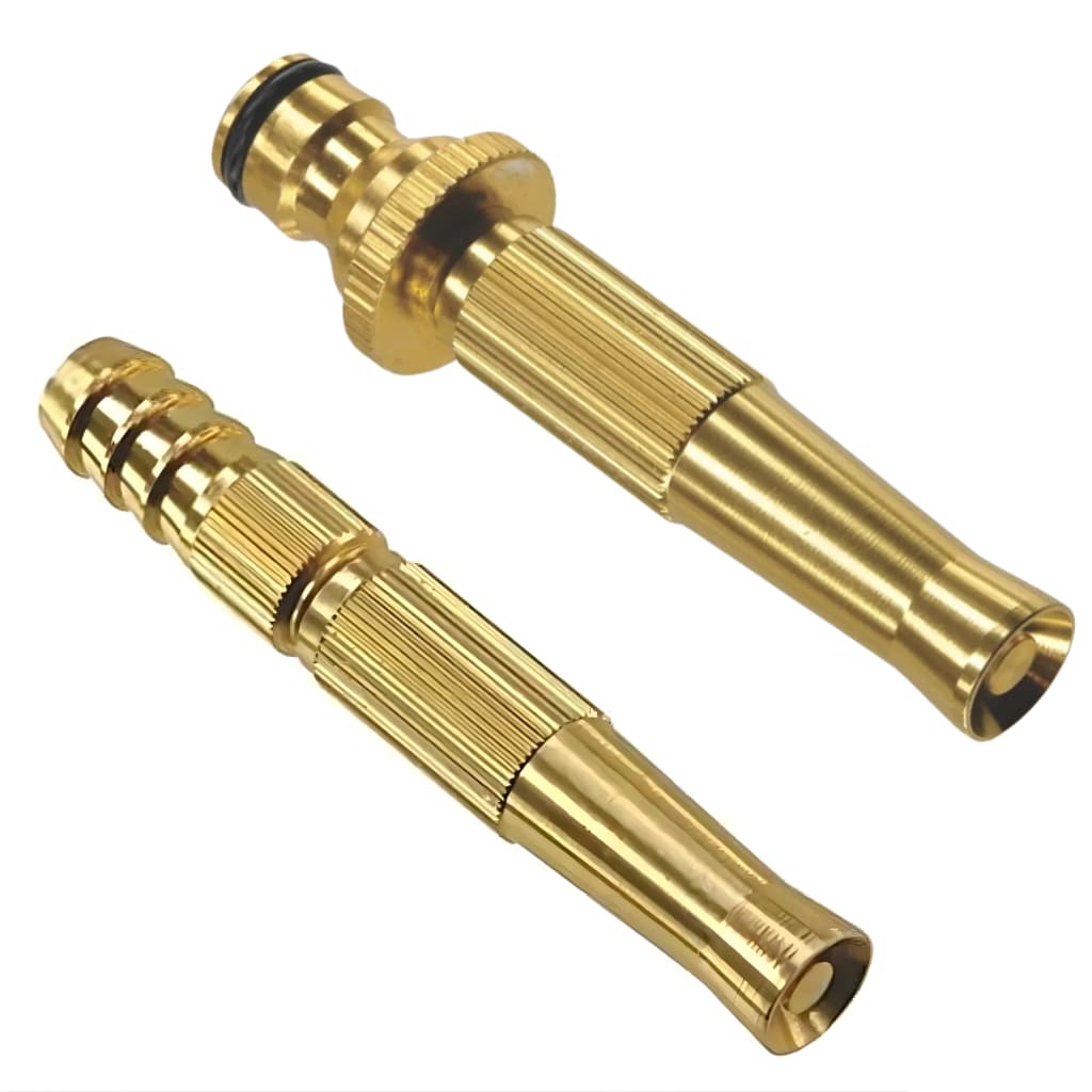 Esguicho Engate Rápido + Esguicho Mangueira 1/2 Aluminio Dourado Ajax