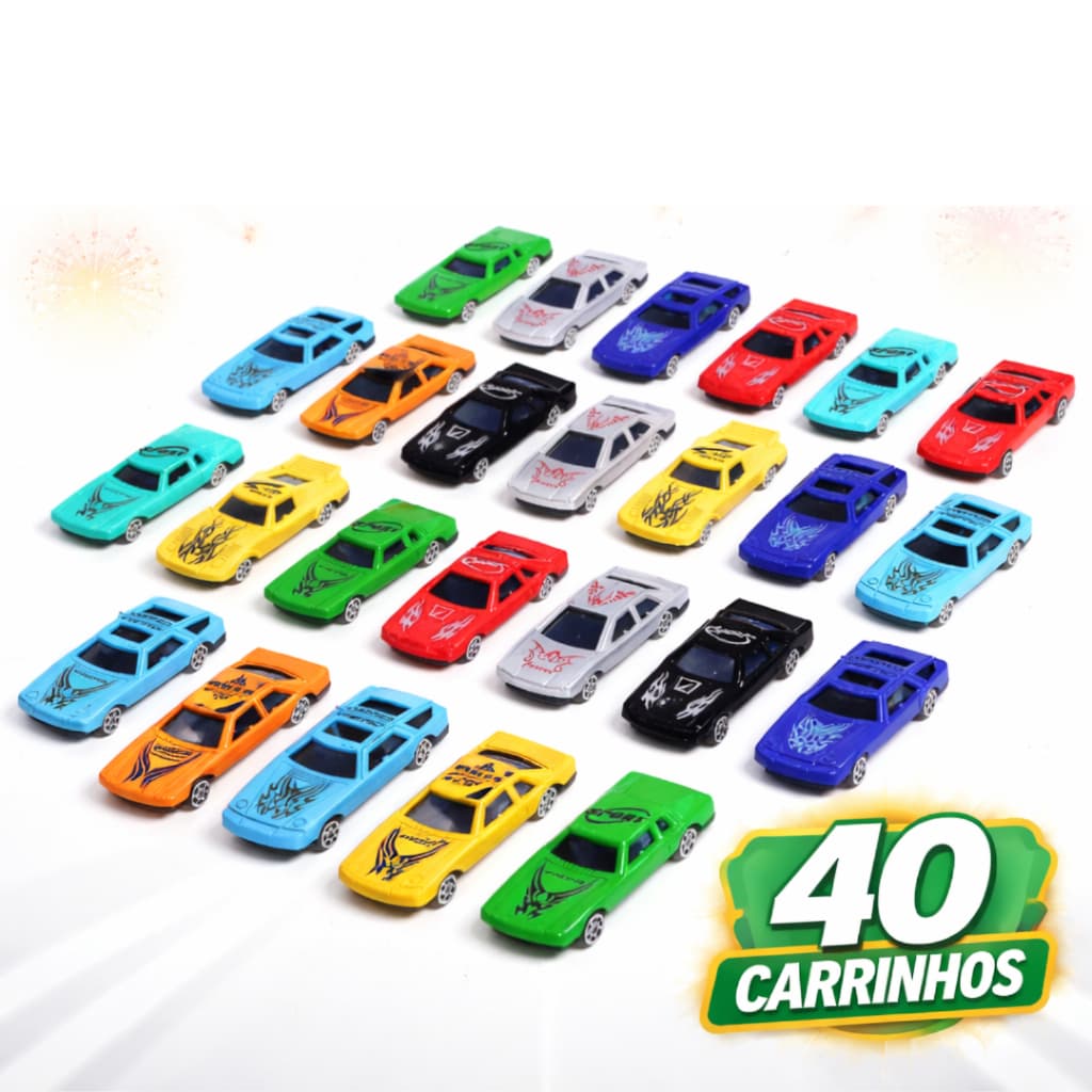 Kit Carrinhos Coloridos Estilo Hot Wheels Roda Livre Miniaturas Colecionáveis Brinquedo Menino