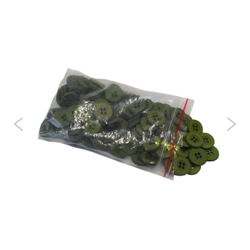 kit 10 unidades Botão Grande Verde Oliva Fardamento Militar Padrão EB