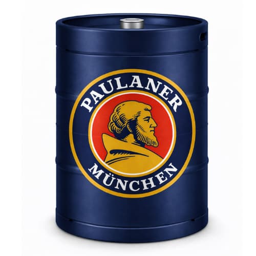 Adesivo Decorativo de Barril Cerveja Alemã Paulaner Cervejeira Adega Barril 200Litros Tonél Bar Amigos Churrasco