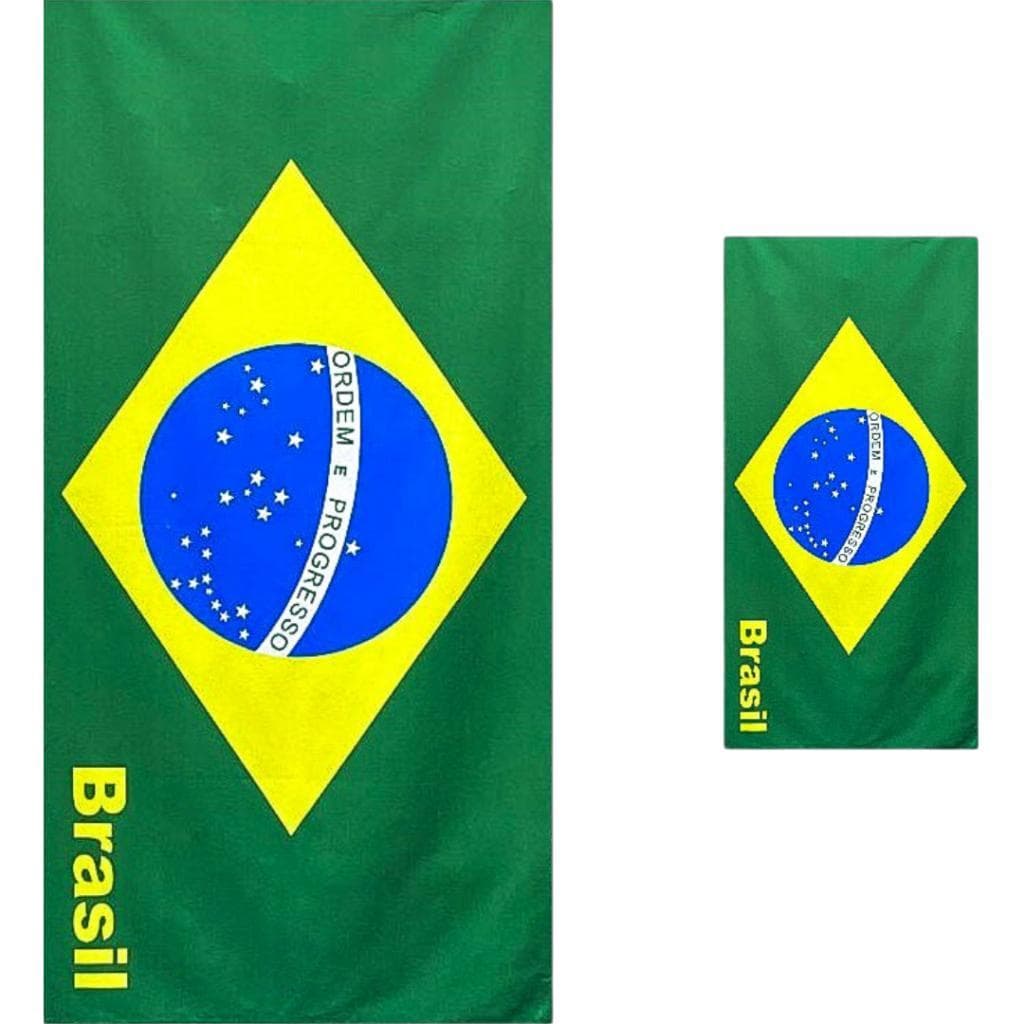 Toalha Brasil Kit Com Toalhas De Banho E Toalha De Rosto Entre Outros Times Confira