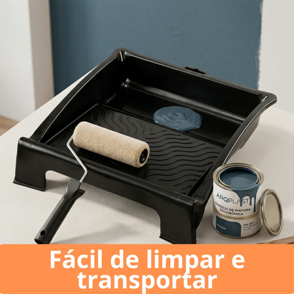 Bandeja de Pintura Profissional Arqplast - Plástico de Alta Qualidade, Ergonômica e Resistente