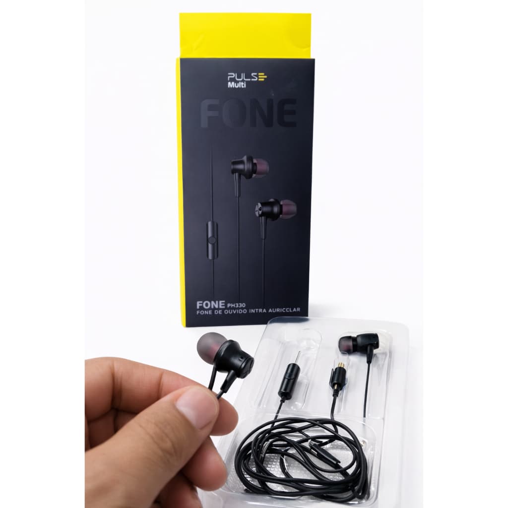 Fone De Ouvido Pulse PH330 Com Microfone Grave Forte Confortável P2