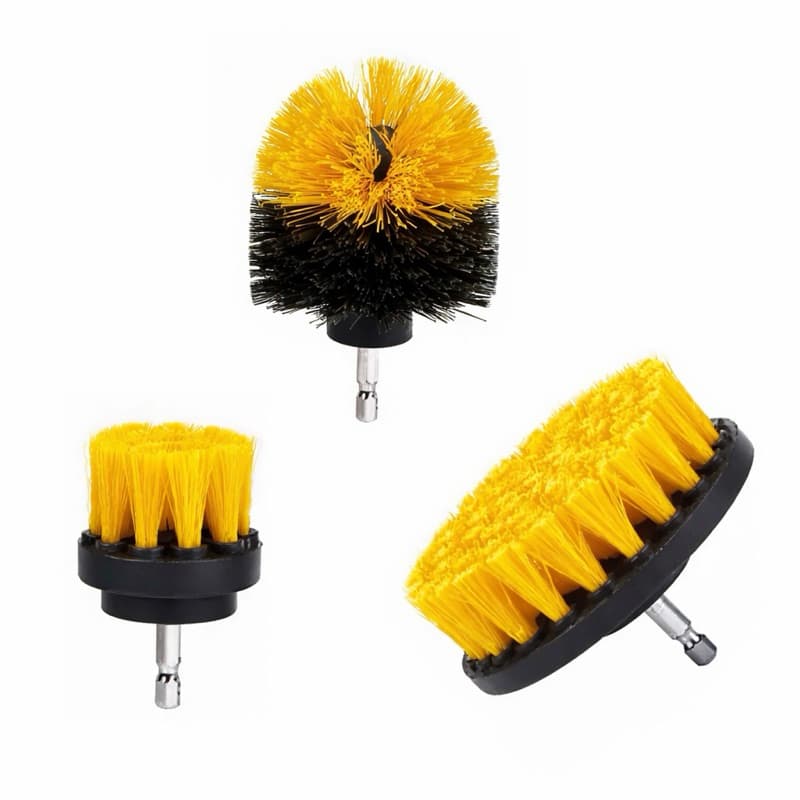 Escova Rotativa Kit 3 Peças Limpeza Pesada Furadeira Profissional