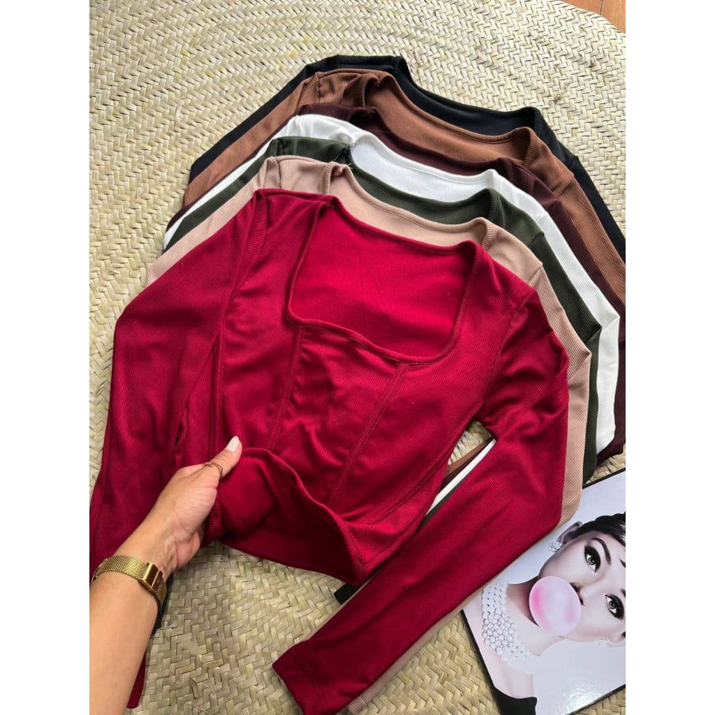 Blusa Manga Longa Corselet Suples com Bojo Blusa Modeladora Corselete 36 ao 42
