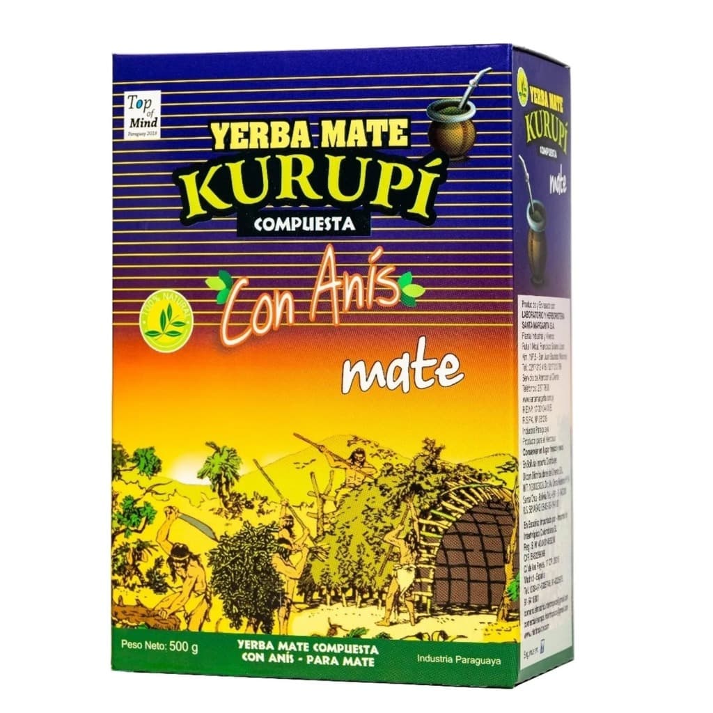 Erva Mate Tereré Com Toque de Anis Verde Kurupi De 500g