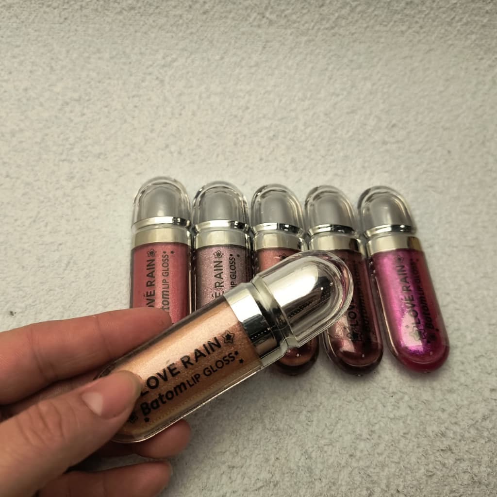 LOVE RAIN Batom LIP GLOSS Coleção novas Cores Boca Linda