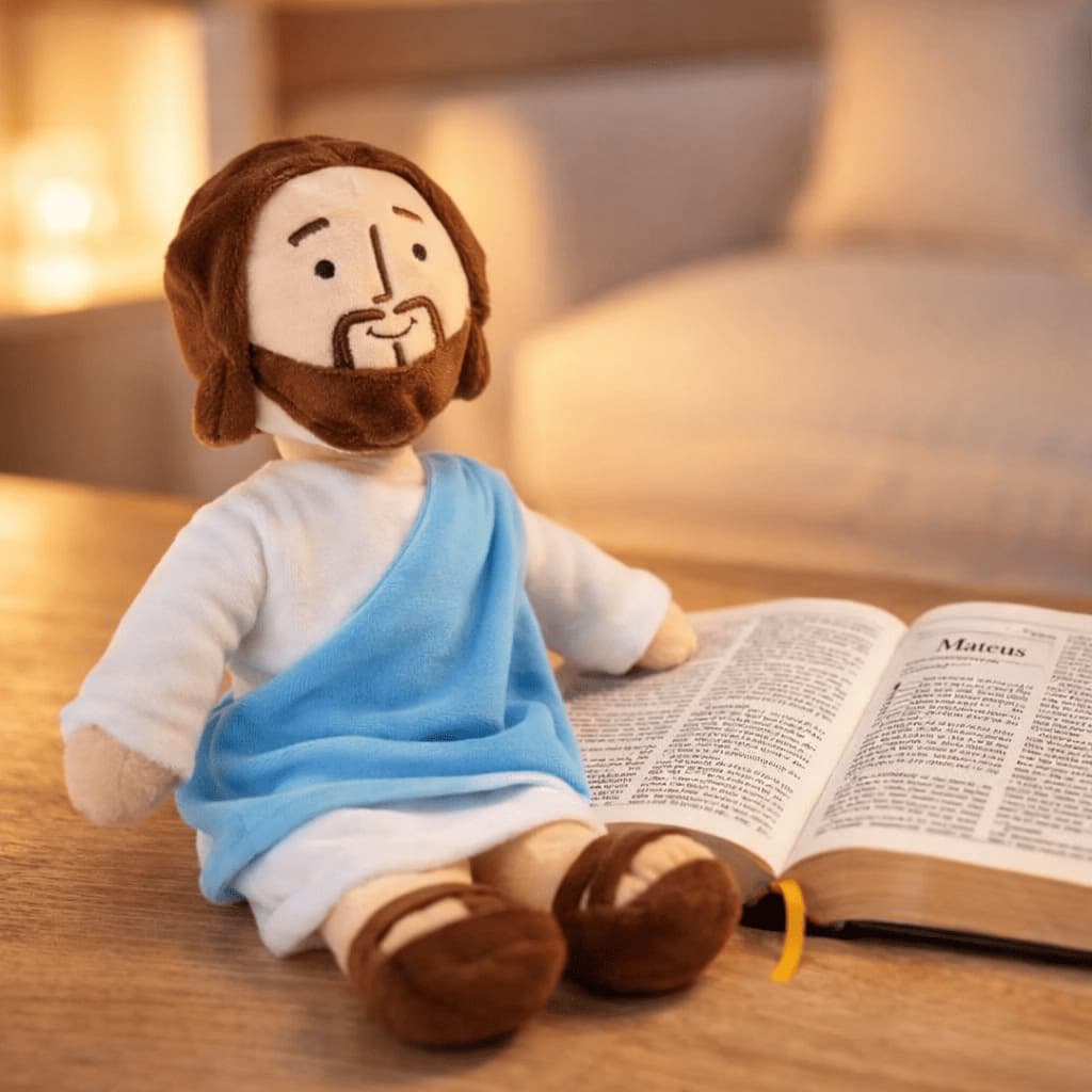 Brinquedo Pelúcia Jesus Cristo Boneco Deus Yeshua Gospel, jesus, Deus, igreja, pelucia jesus, pelucia pascoa, infantil