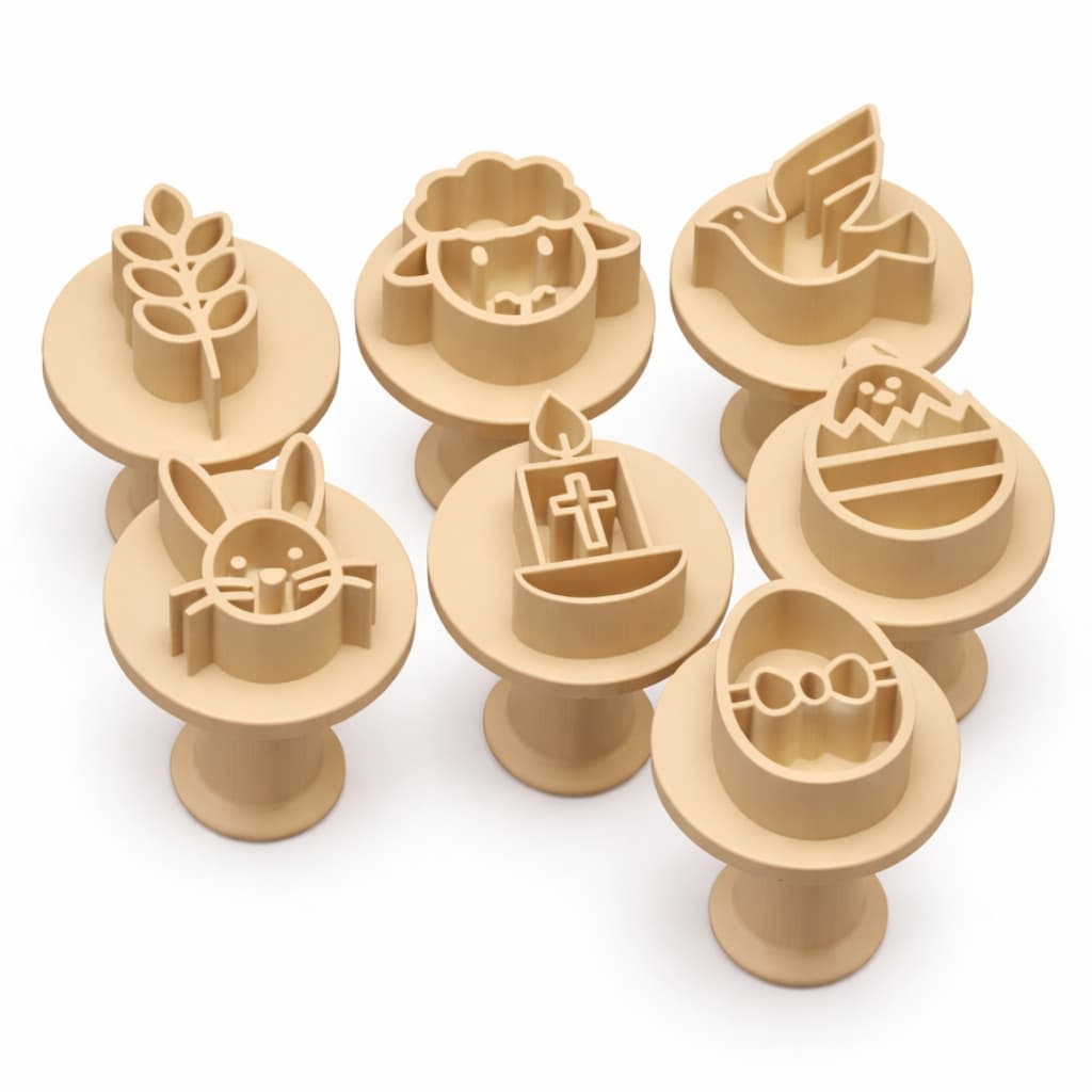 Kit de Carimbos para Brigadeiros e Docinhos / Molde Festa e Confeitaria - PÁSCOA 7 peças