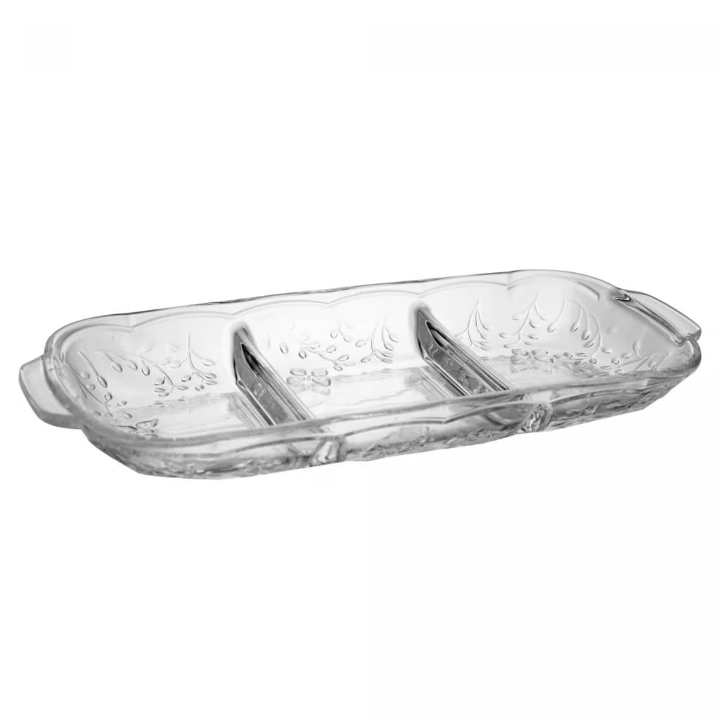 Petisqueira com Divisórias New Butterfly Crystal Lyor 30cm - Sofisticação e elegância
